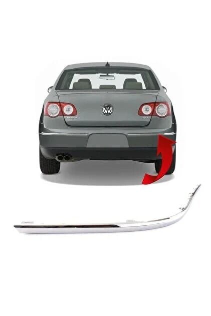 Arka Tampon Çıtası Sağ - Nikelajli - Volkswagen - Passat